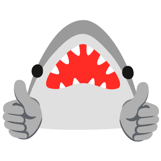 thumbs up shark