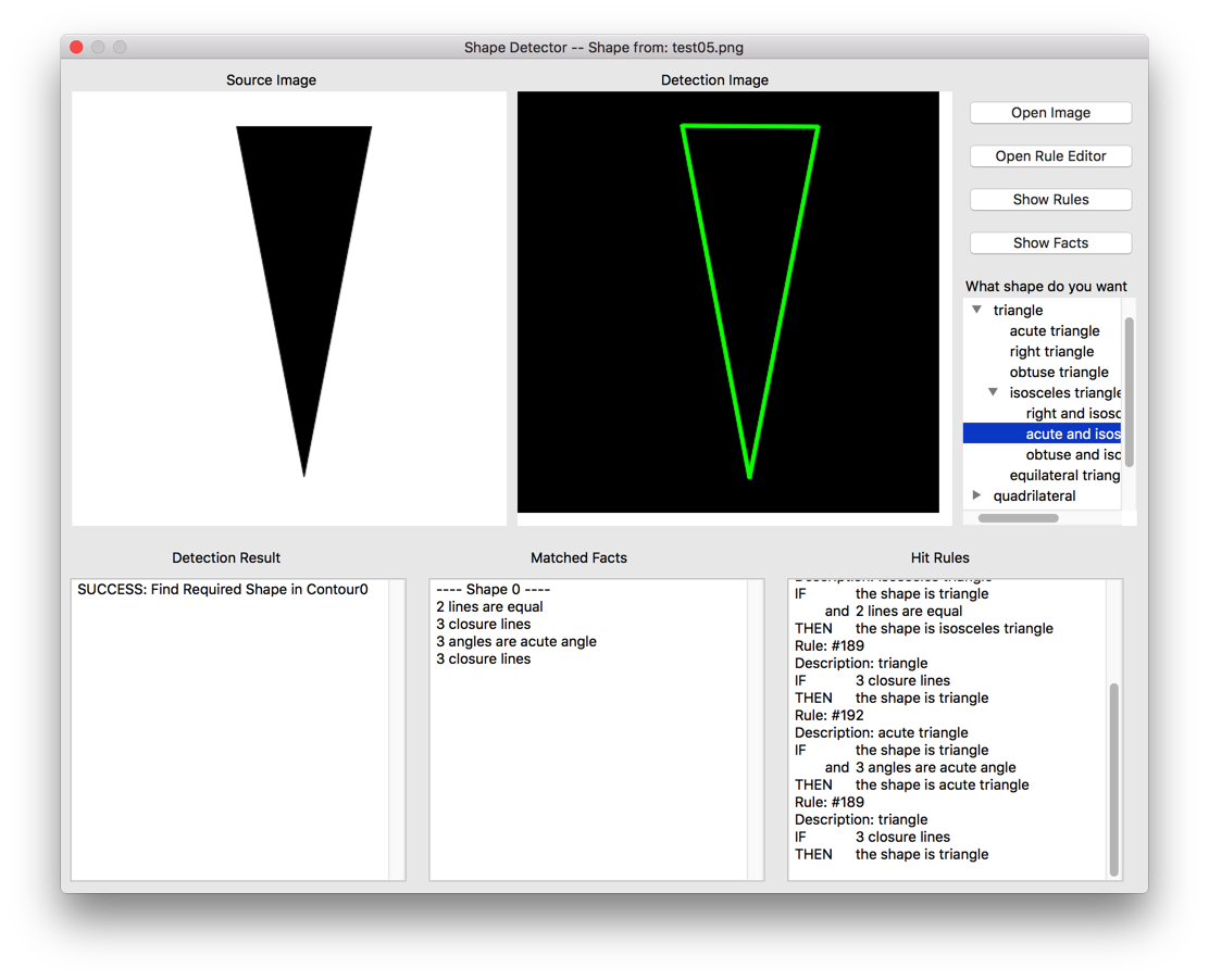 acute and isosceles triangle