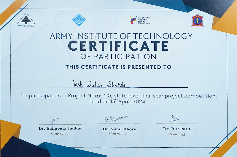 Certificate 1