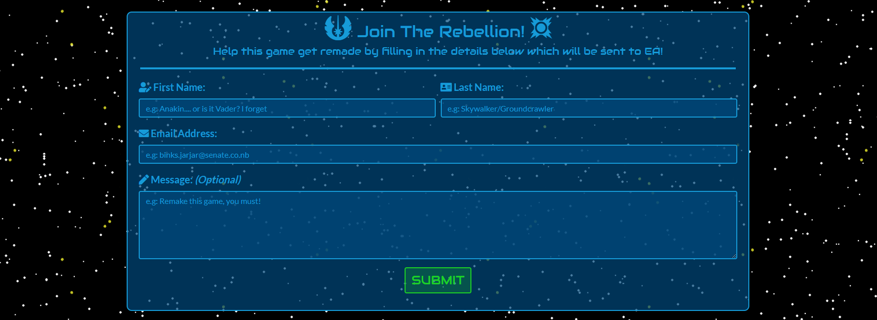 Petition Page Preview