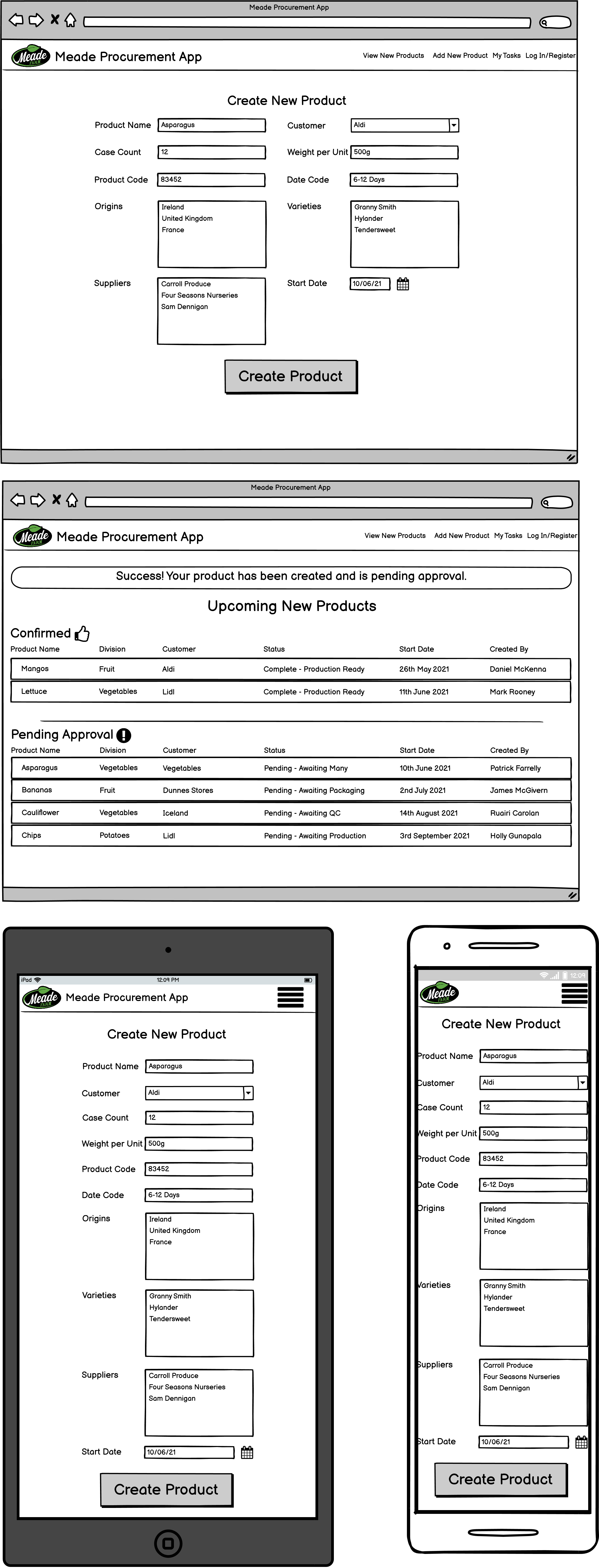 Create Product View