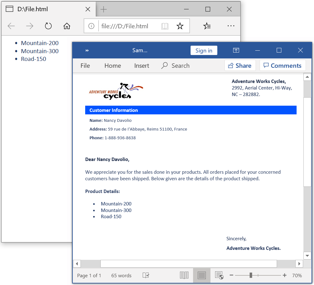 Replace-Merge-field-with-HTML in C#