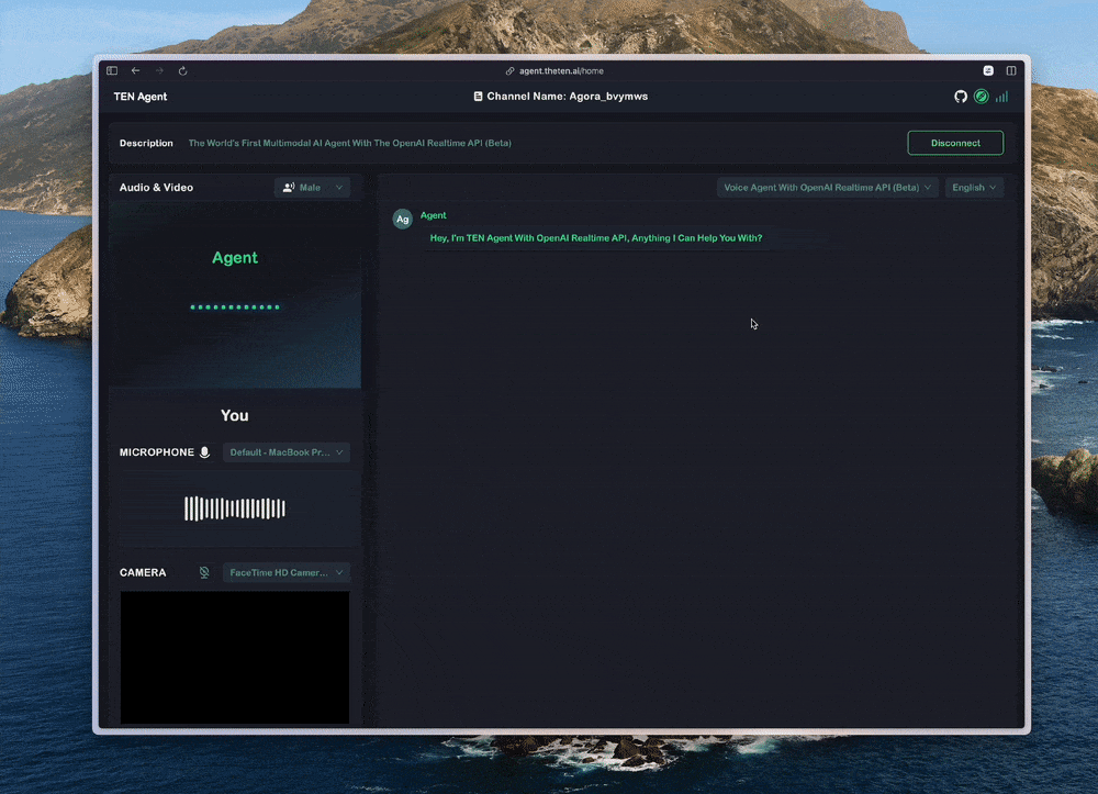 TEN Agent with OpenAI Realtime API and RTC