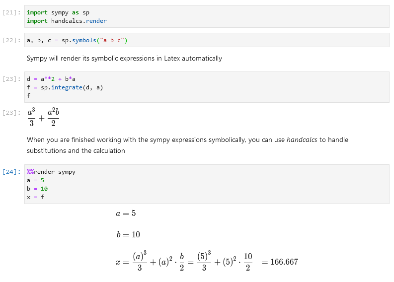 Sympy demo