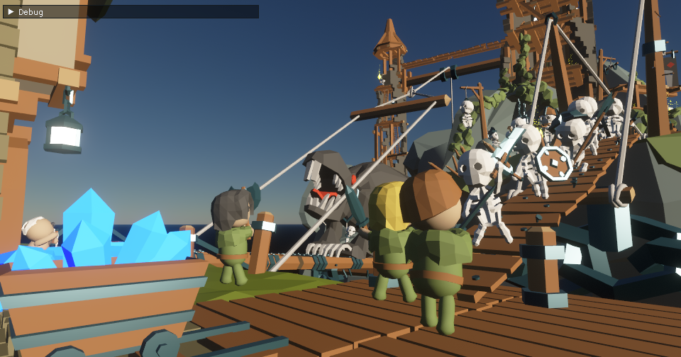 Screenshot of an example scene