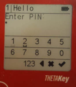 PIN and Numerical entry mode