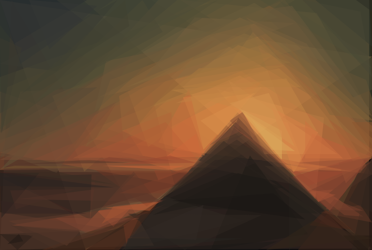 Geometrized Pyramid 150 Triangles