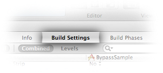 Modify your build settings