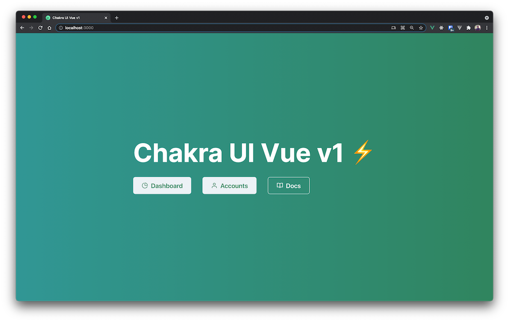 Chakra UI Home page