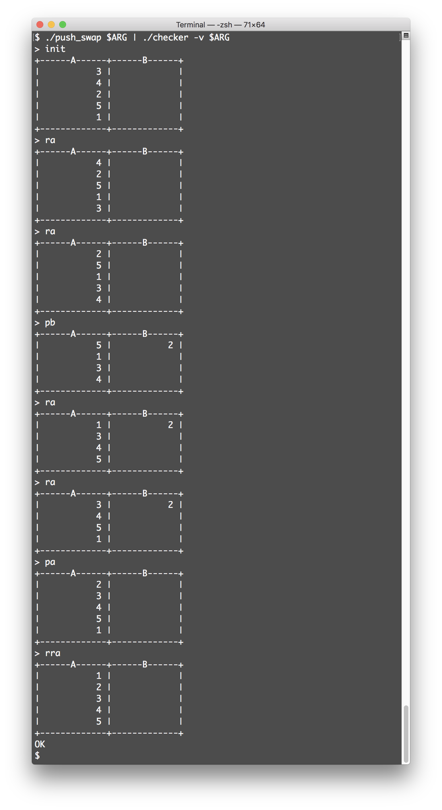 checker (verbose mode)