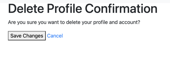 Delete Profile