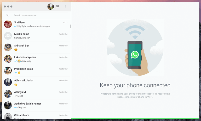 WhatsMac Screenshot
