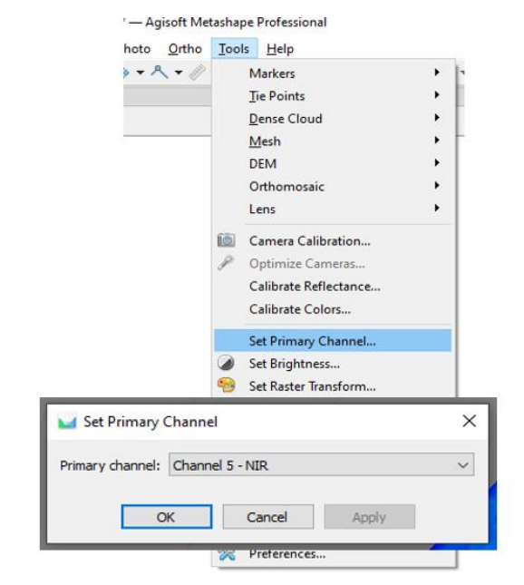 set primary channel