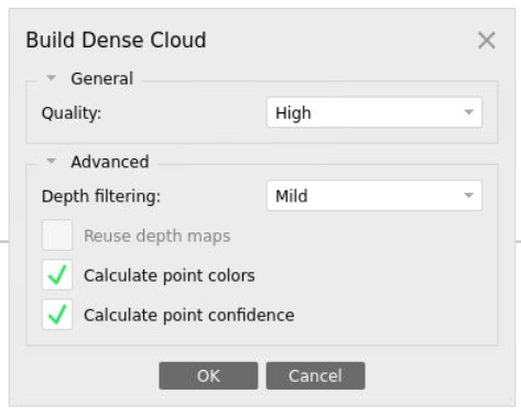 dense point cloud