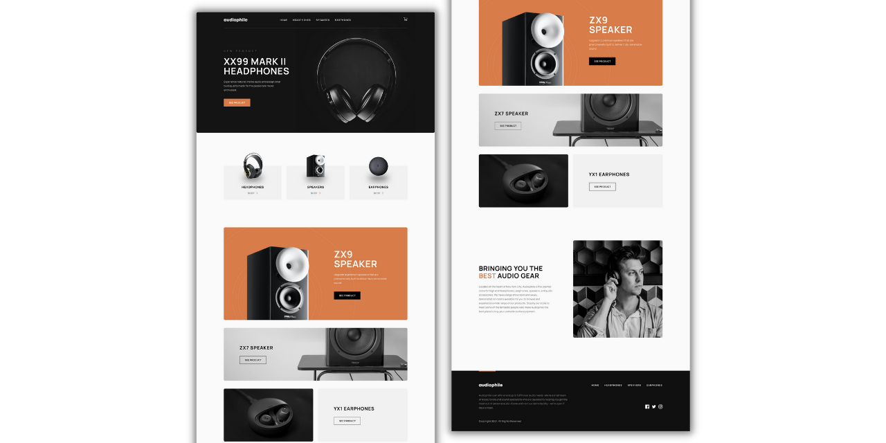 image preview of the Audiophile Homepage
