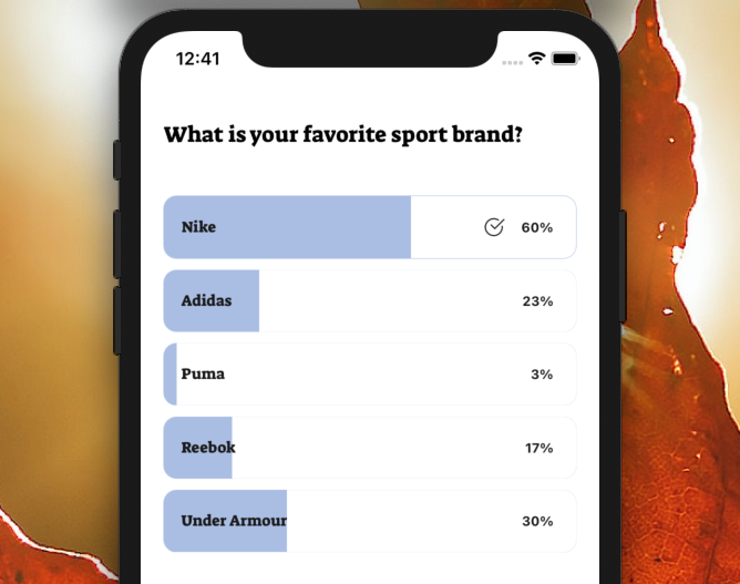 React Native Poll