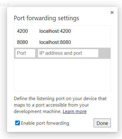 Port Forwarding