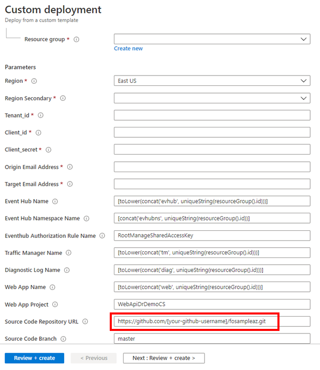 Deployment Template