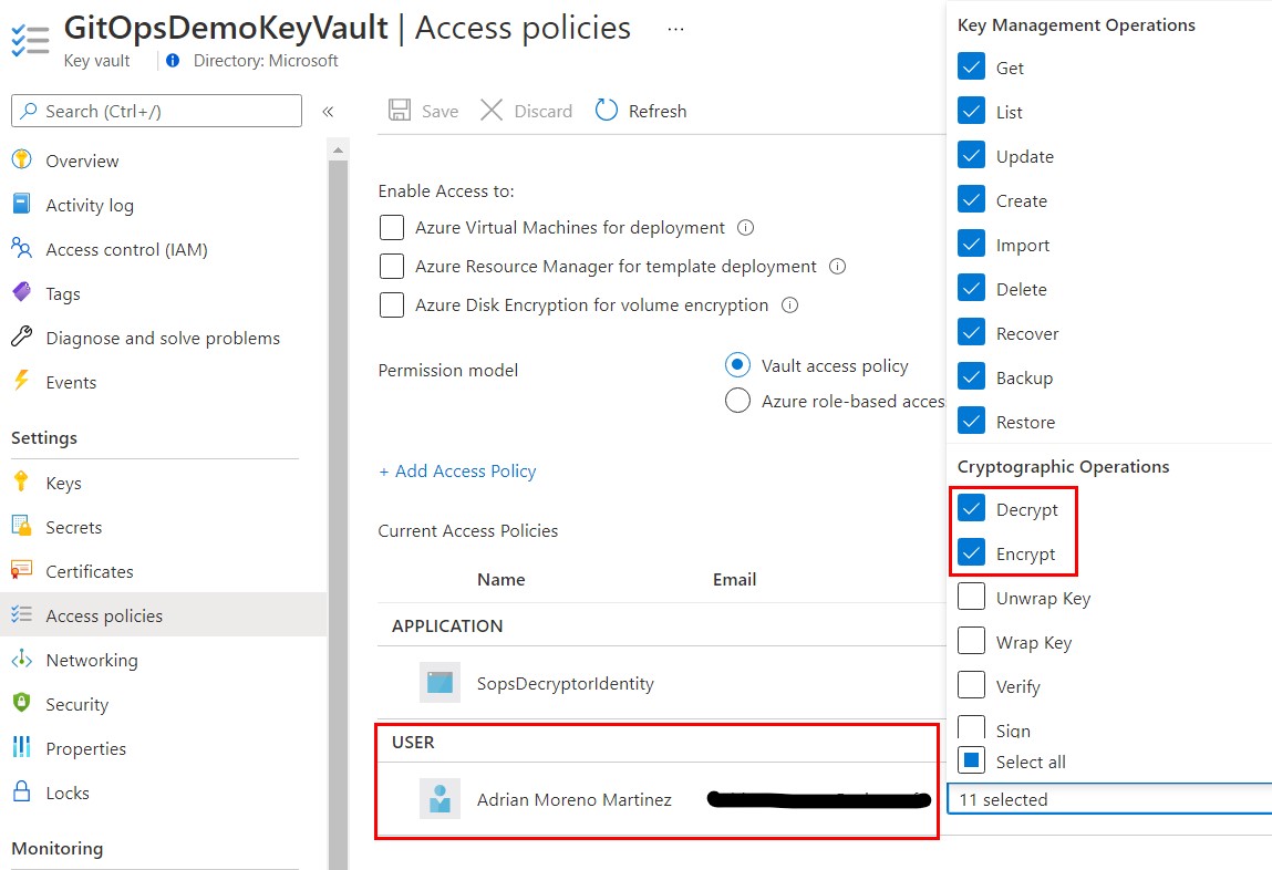 Key Permissions