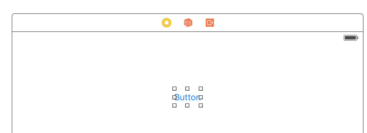 Add a control (e.g. UIButton) onto storyboard