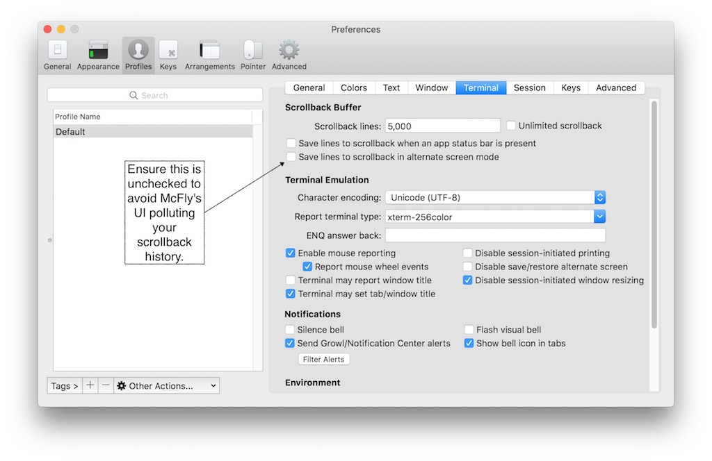 iterm2 UI instructions