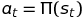 a_t = Π(s_t)