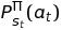 P_{s_t}^{Π}(a_t)