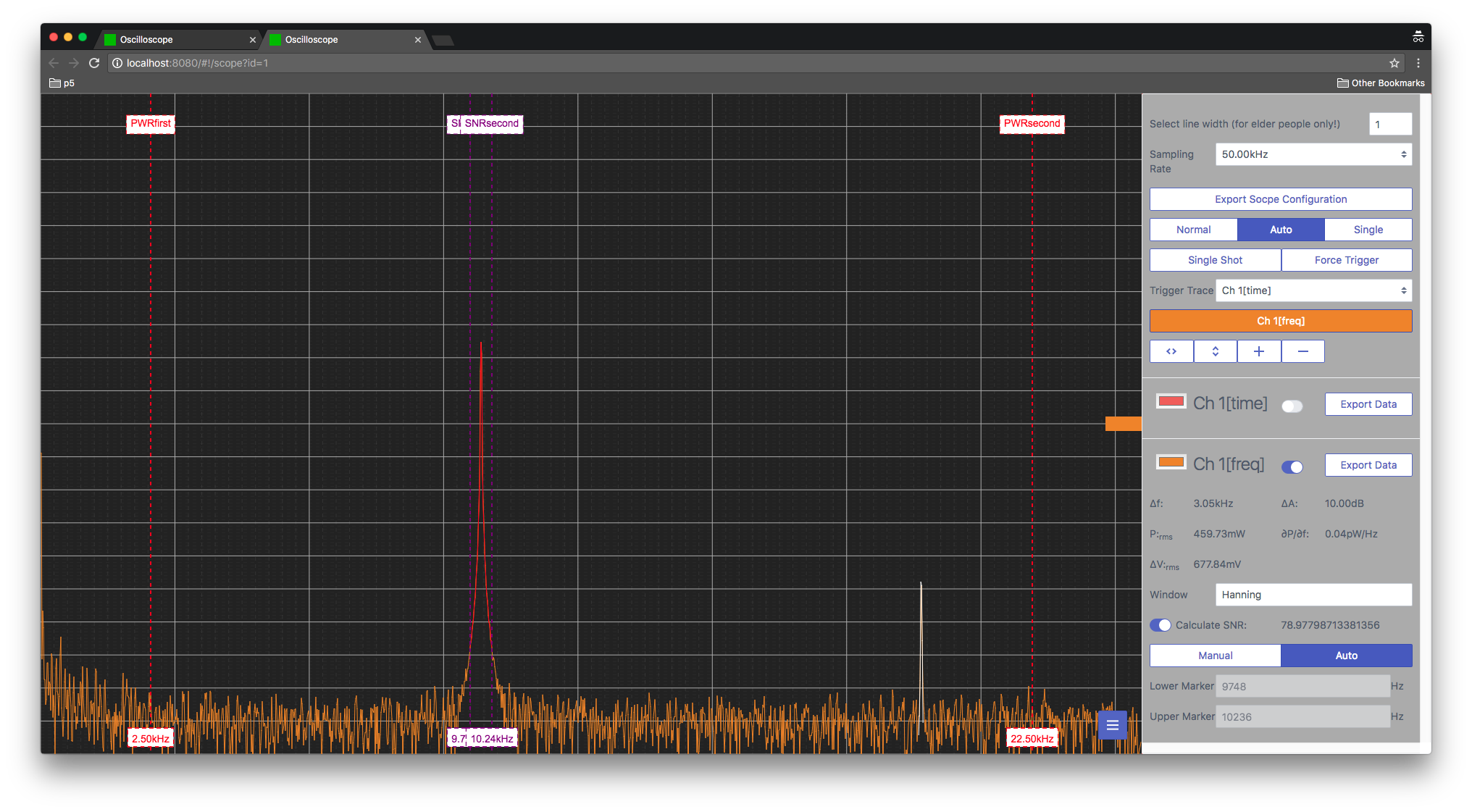 Oscilloscope Screenshot