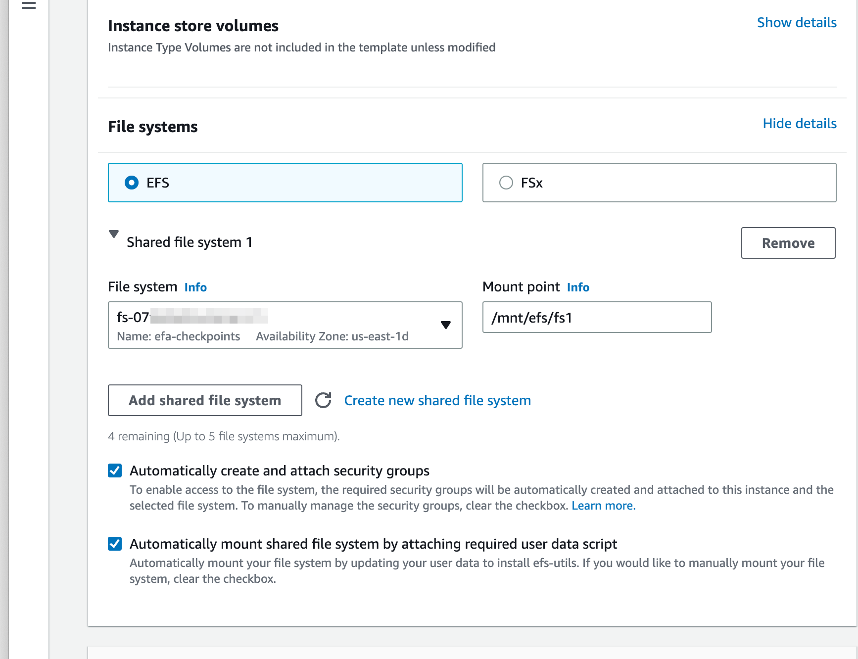 Updated instance setup