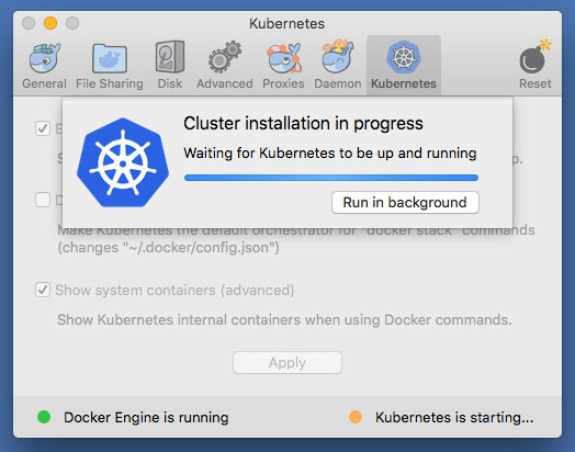 docker app install kubernetes