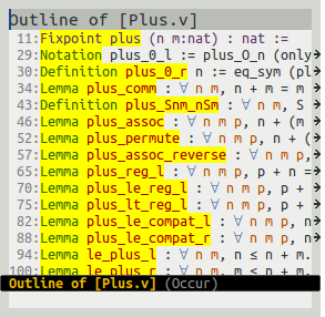 Outline of Coq source files