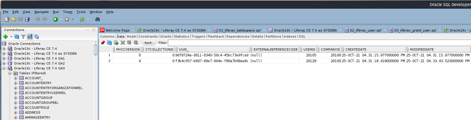 New directory installation to db driver for Liferay 7.4 GA3