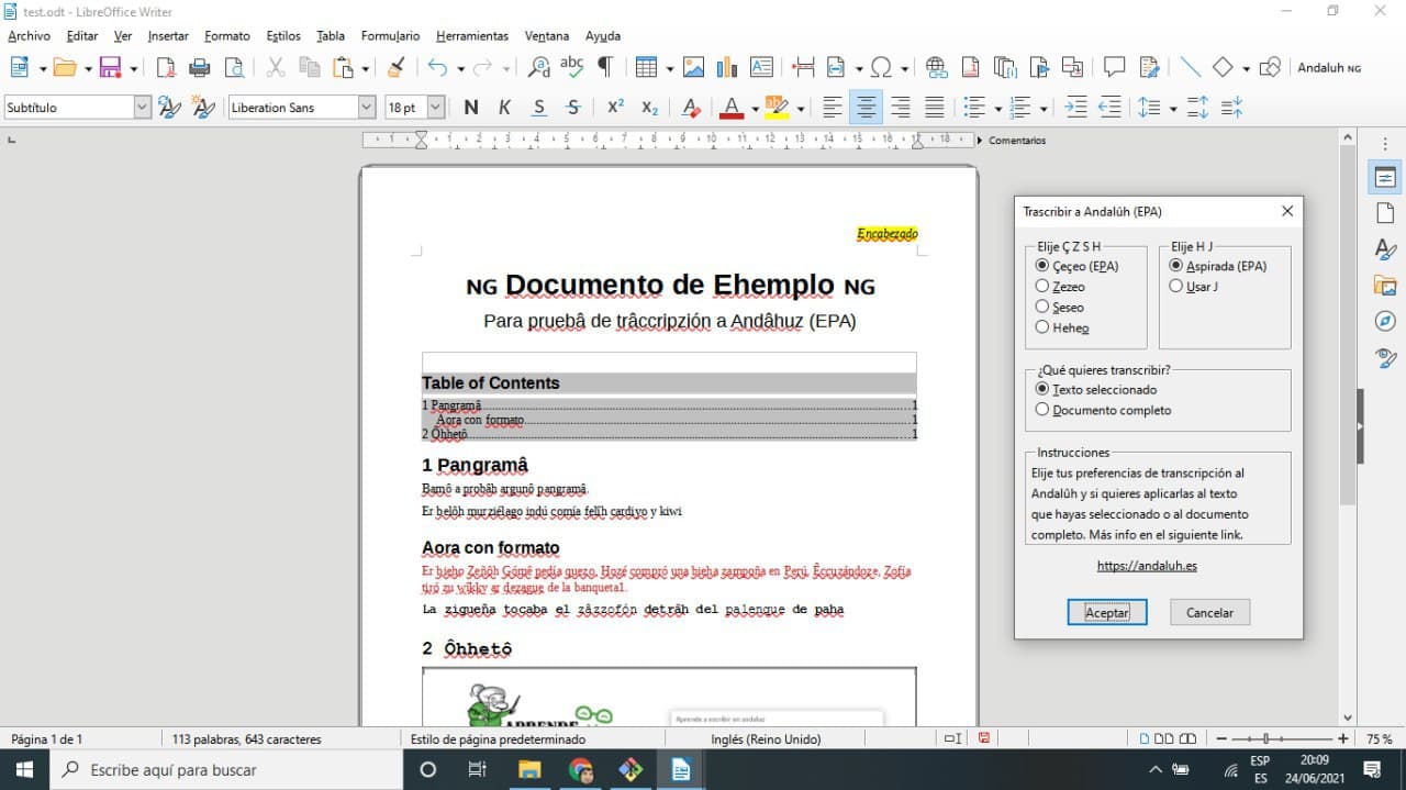 andaluh-libreoffice about