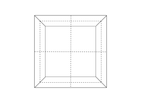 An Octree cell with eight child nodes