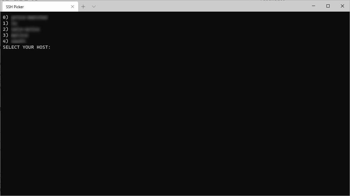 SSH Picker