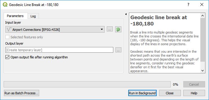 Geodesic Line Break