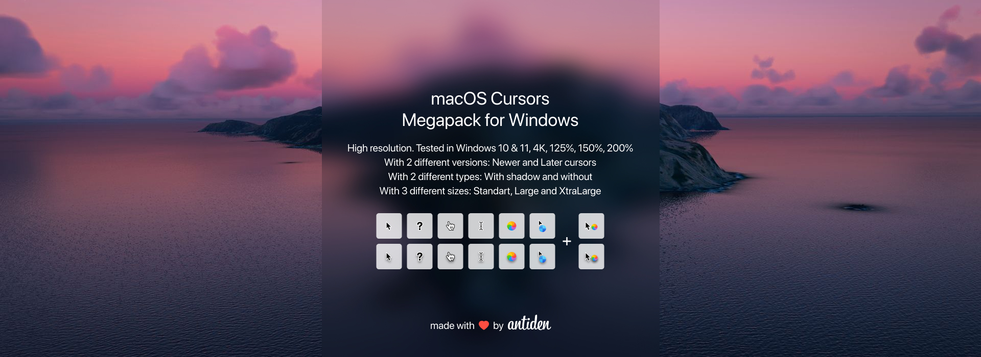 macOS Cursors pack for Windows