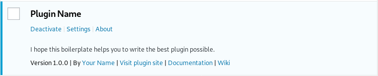 Boilerplate for building WordPress plugins.