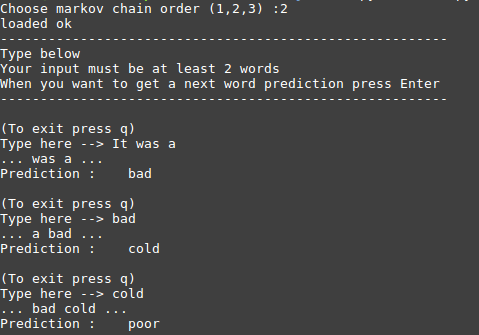 example using 2nd order chain