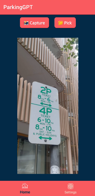 Pick a parking sign photo