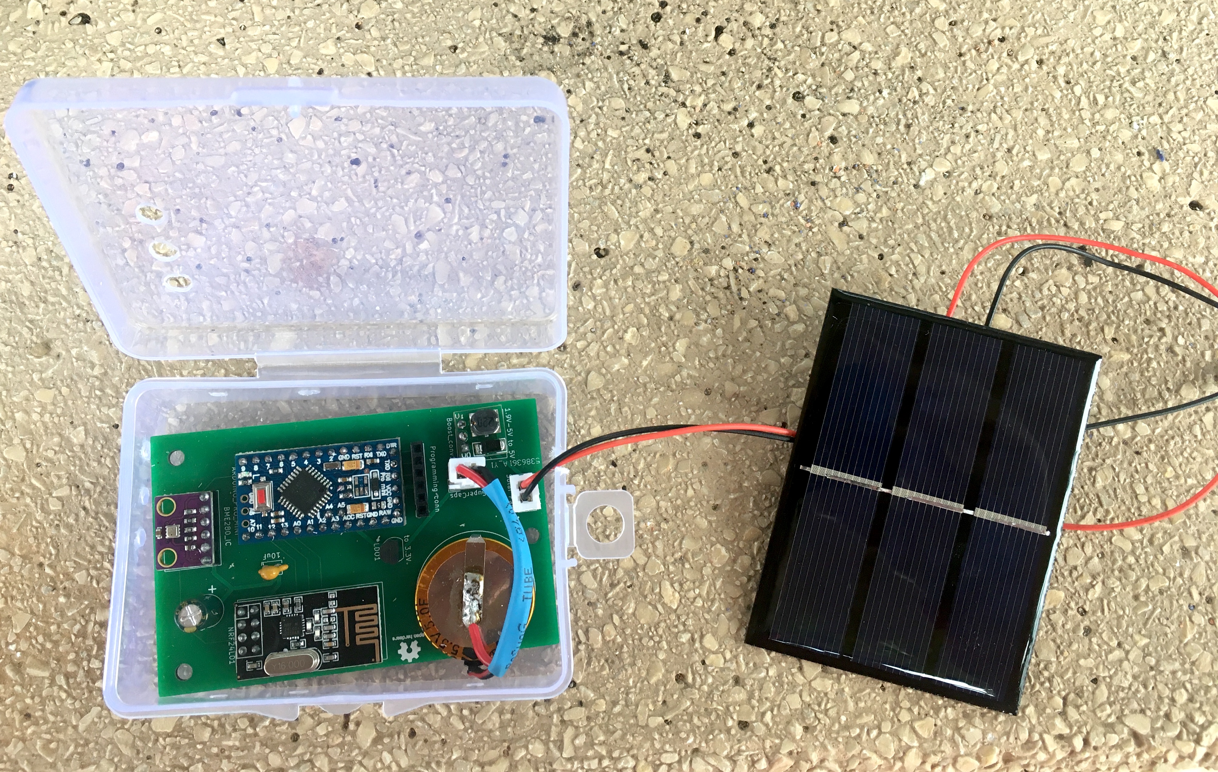 supercaps arduino solar panel