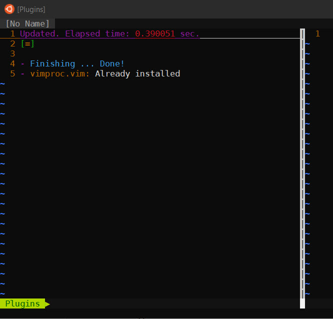 Finish Installation Vim Plugin