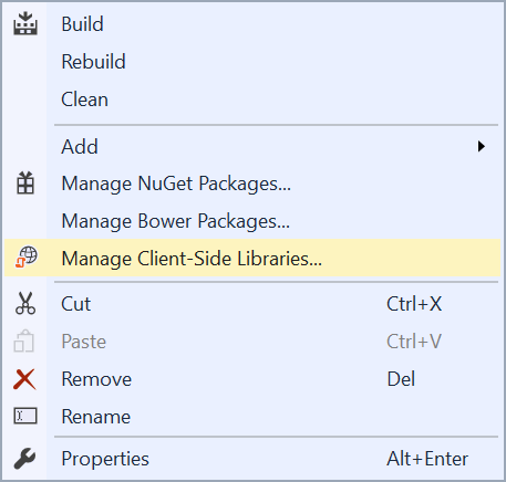 Context menu