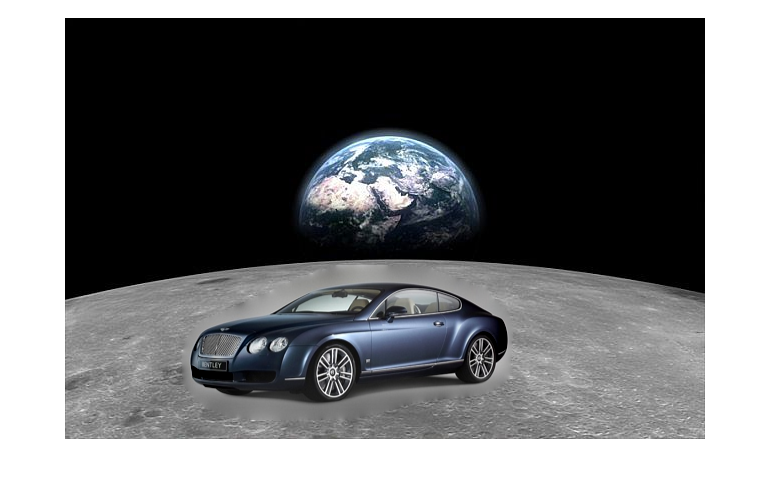 Bentley on the Moon