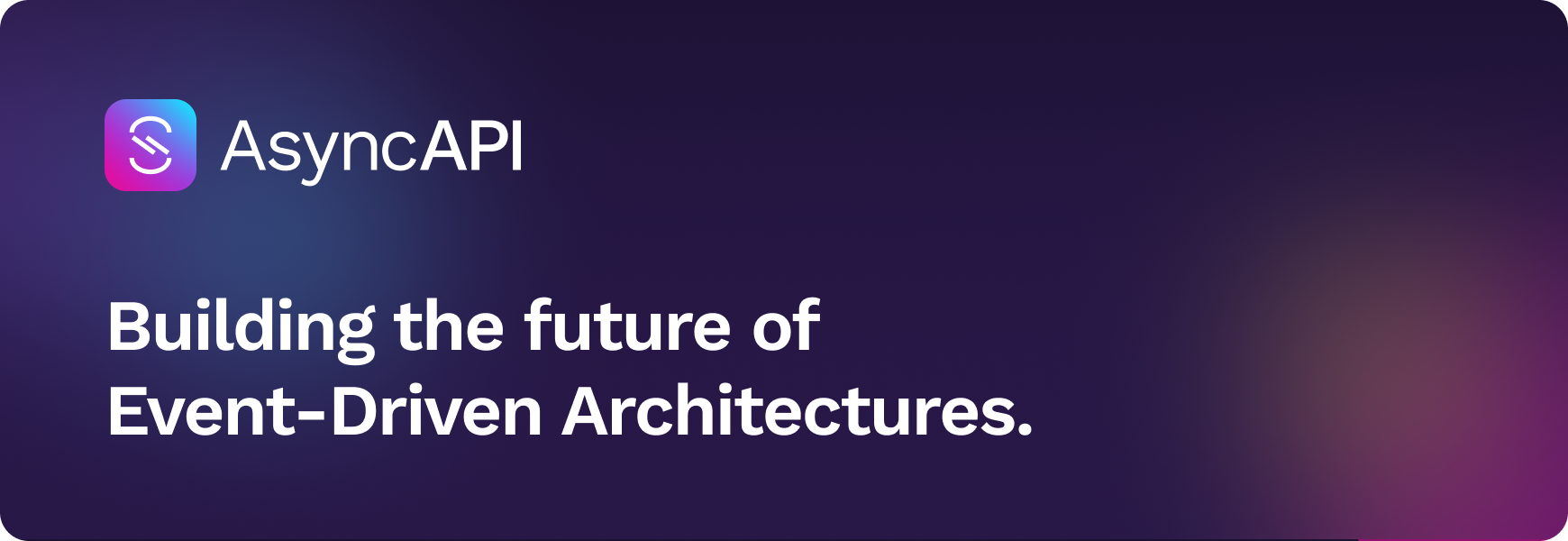 AsyncAPI logo - Building the future of Event-Driven Architectures.