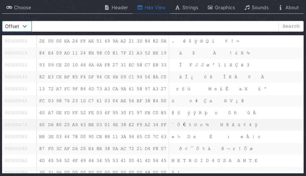 Hexview screenshot