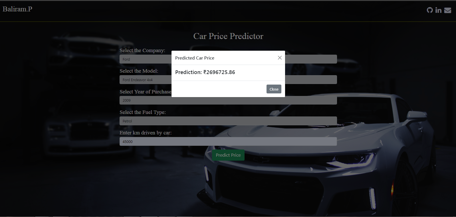 Predicted Car Price
