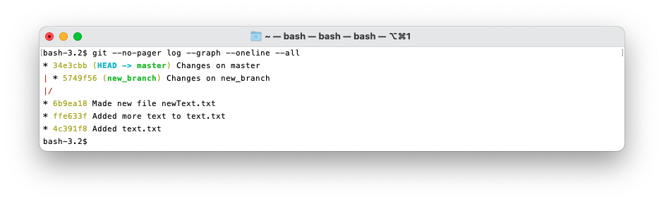 git log multiple branches