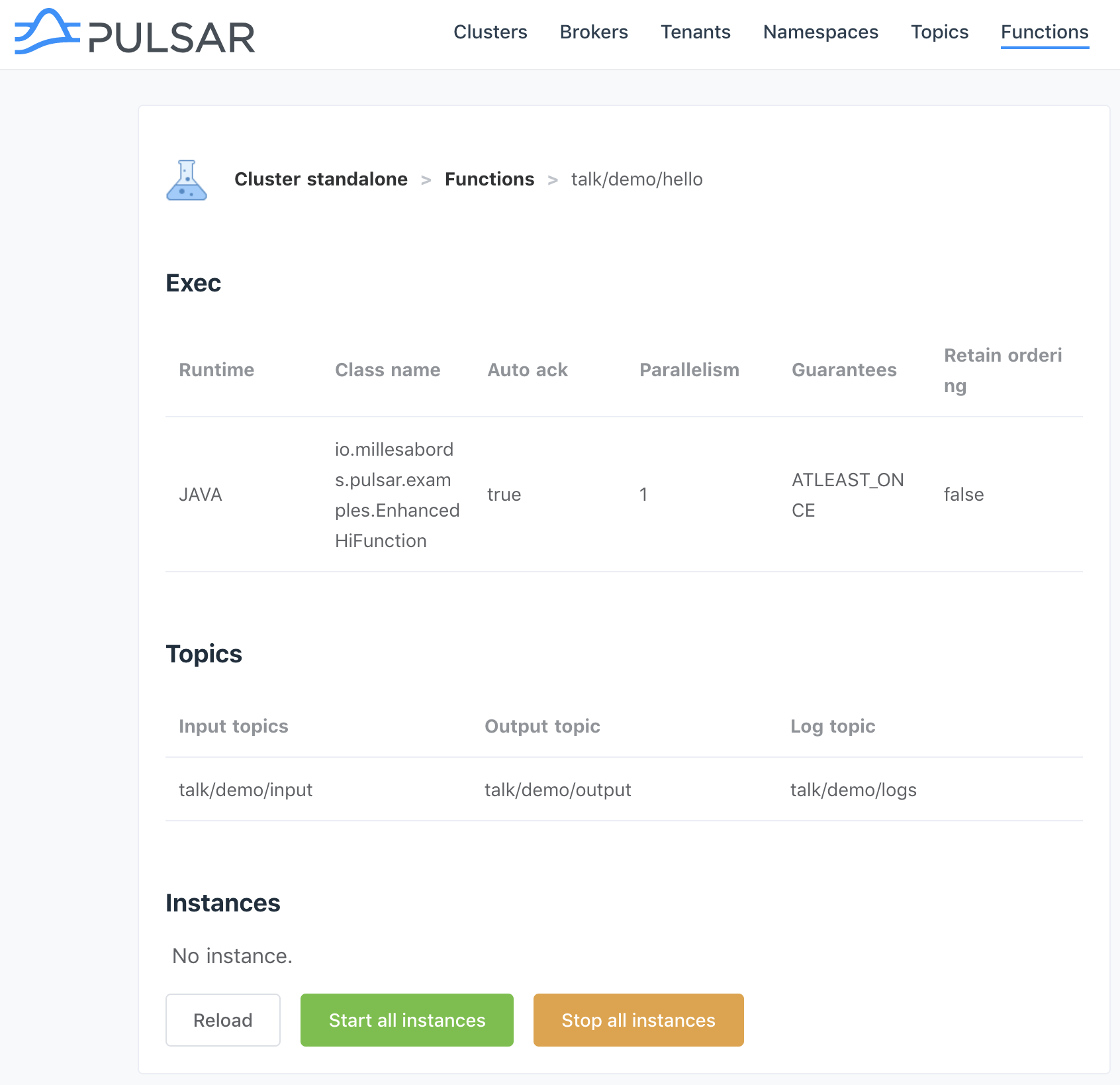 Pulsar express function