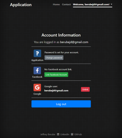Account Info Screenshot